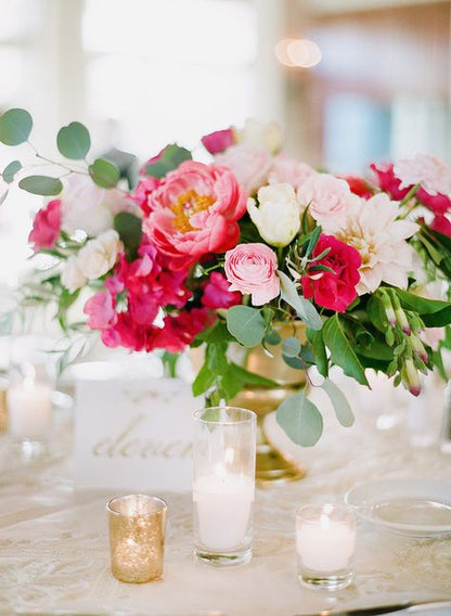 Pinks and Coral Wedding Flowers