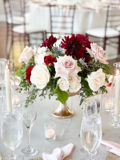 Burgundy & Blush Wedding Flowers