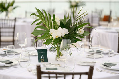 White Flowers- Tropical Greenery
