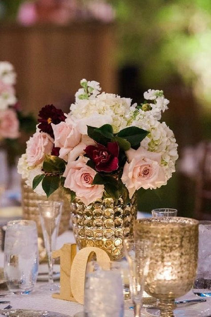 Burgundy & Blush Wedding Flowers