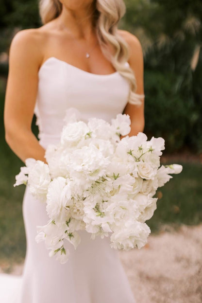 White Whimsical Flowers, No Greenery