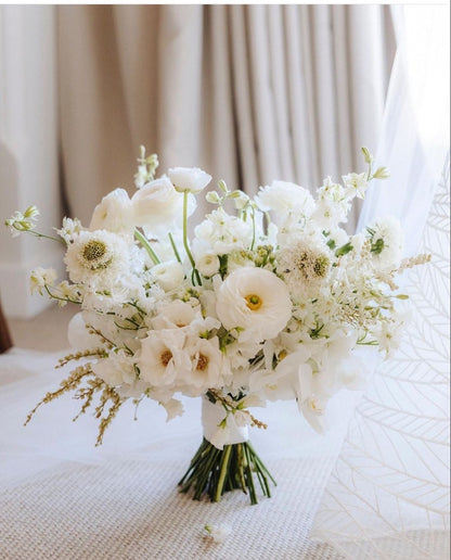 White Whimsical Flowers, No Greenery
