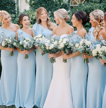 White & Blue Wedding Flowers