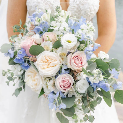 Blue, Blush, & White | Wedding Flowers