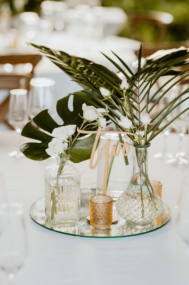 White Flowers- Tropical Greenery