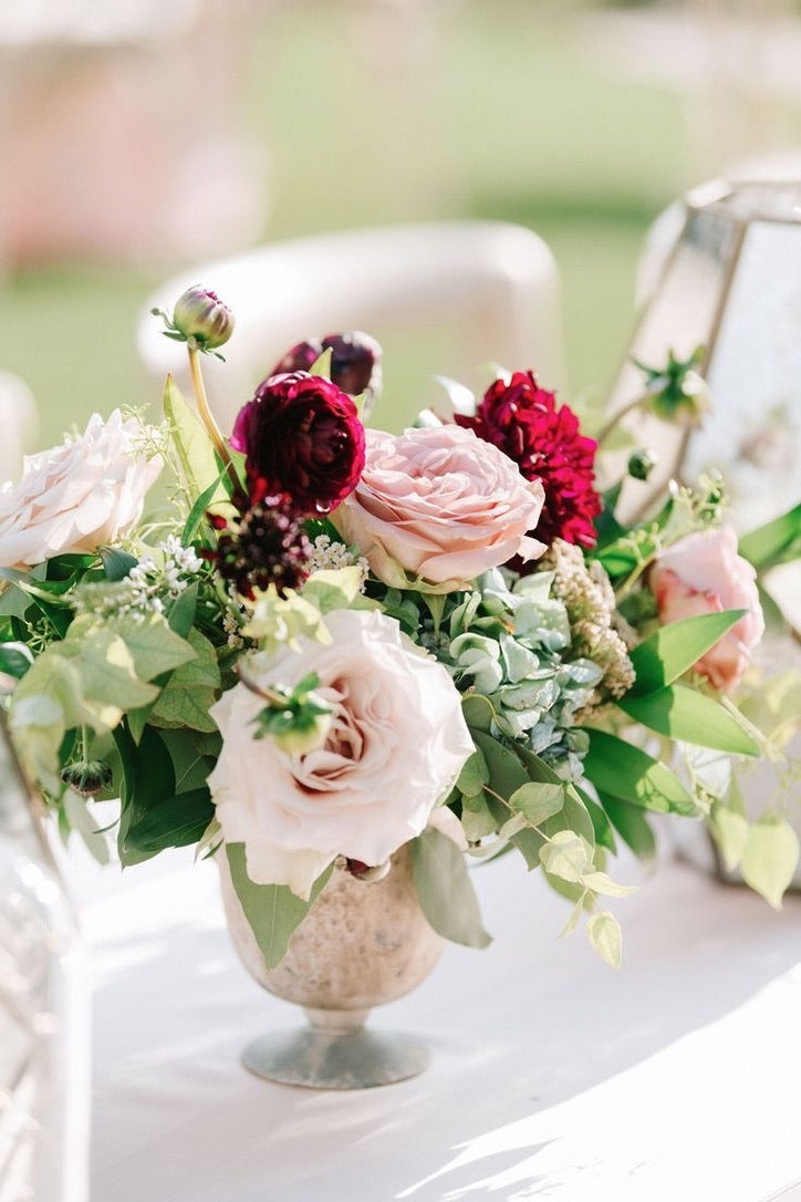 Burgundy & Blush Wedding Flowers