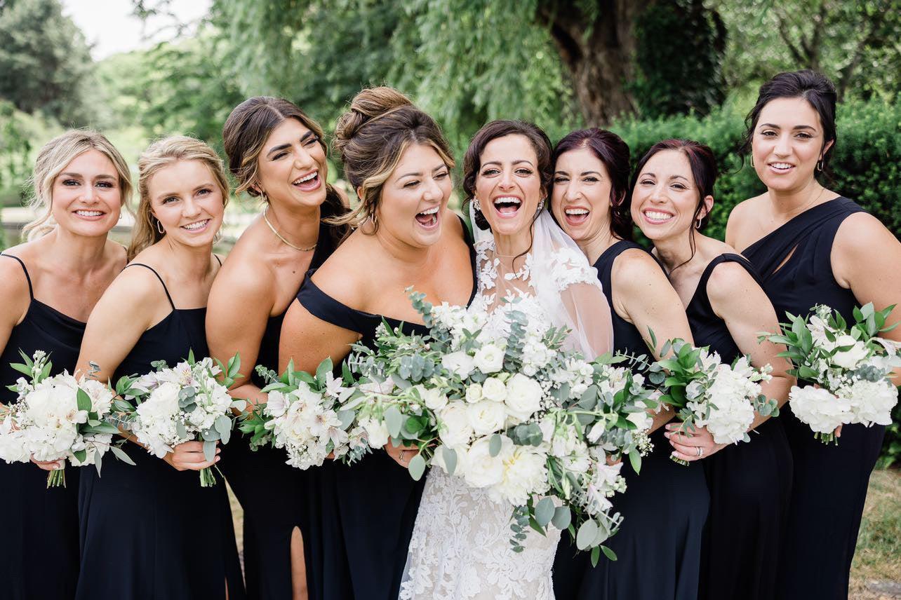 White Flowers- Eucalyptus Greenery