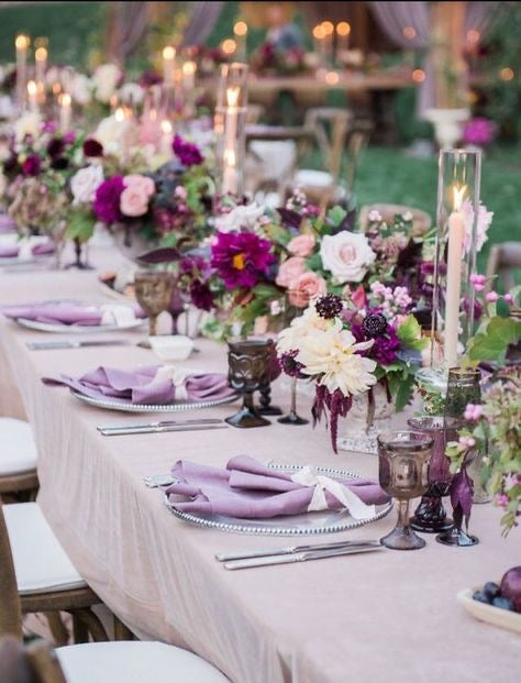 Shades of Purple & Plum Wedding Flowers