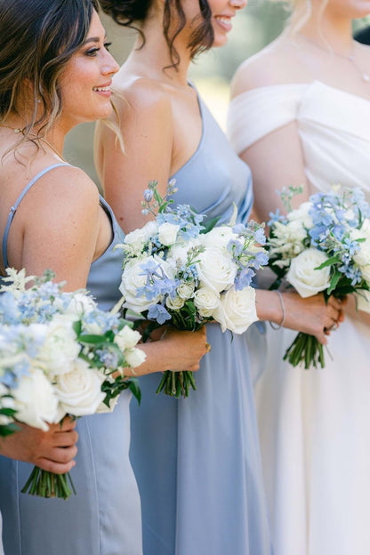 White & Blue Wedding Flowers