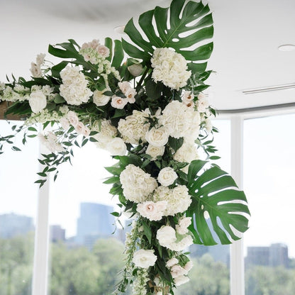 White Flowers- Tropical Greenery
