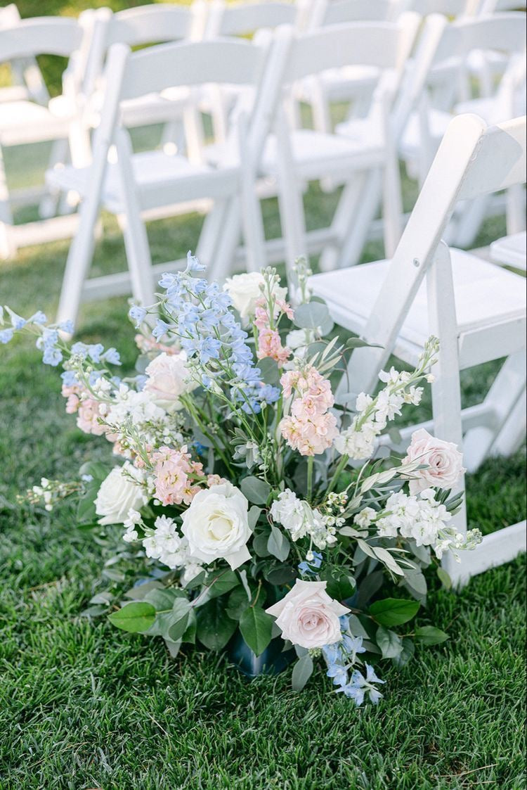 Blue, Blush, & White | Wedding Flowers