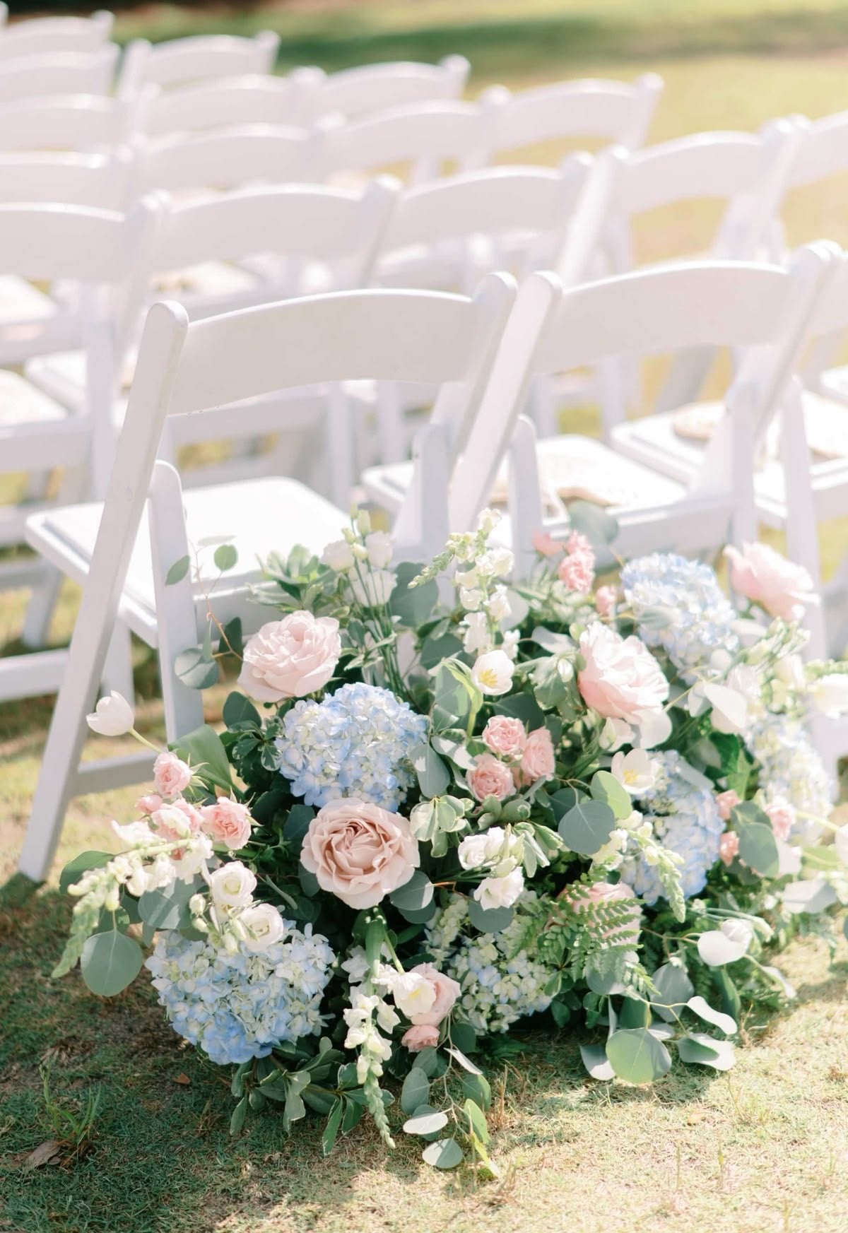 Blue, Blush, & White | Wedding Flowers