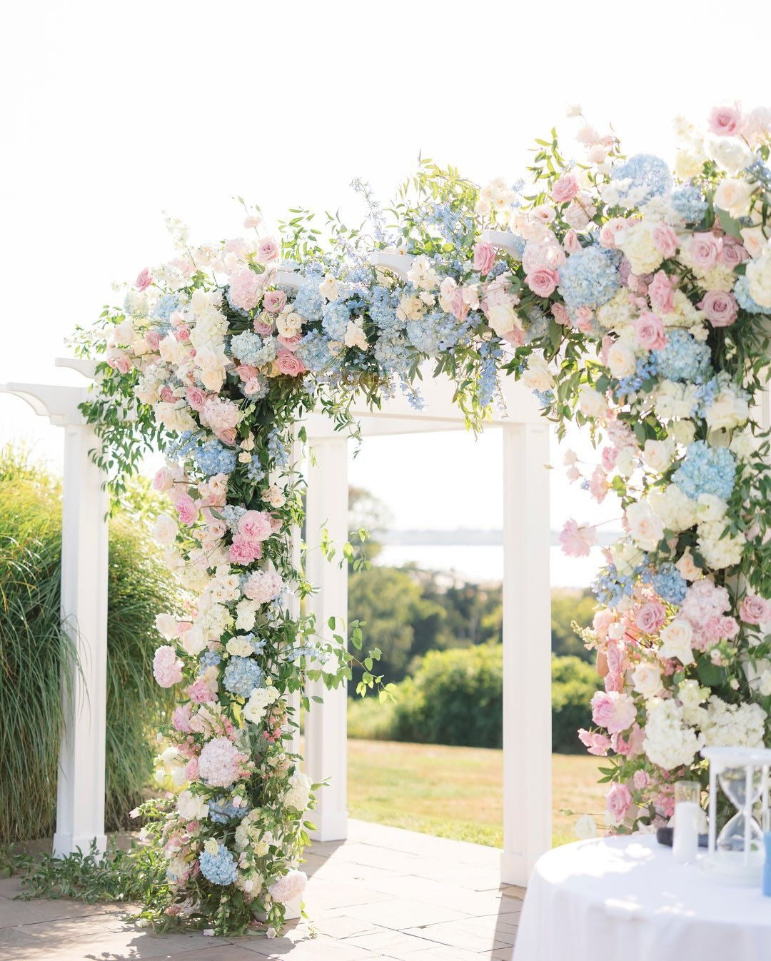 Blue, Blush, & White | Wedding Flowers