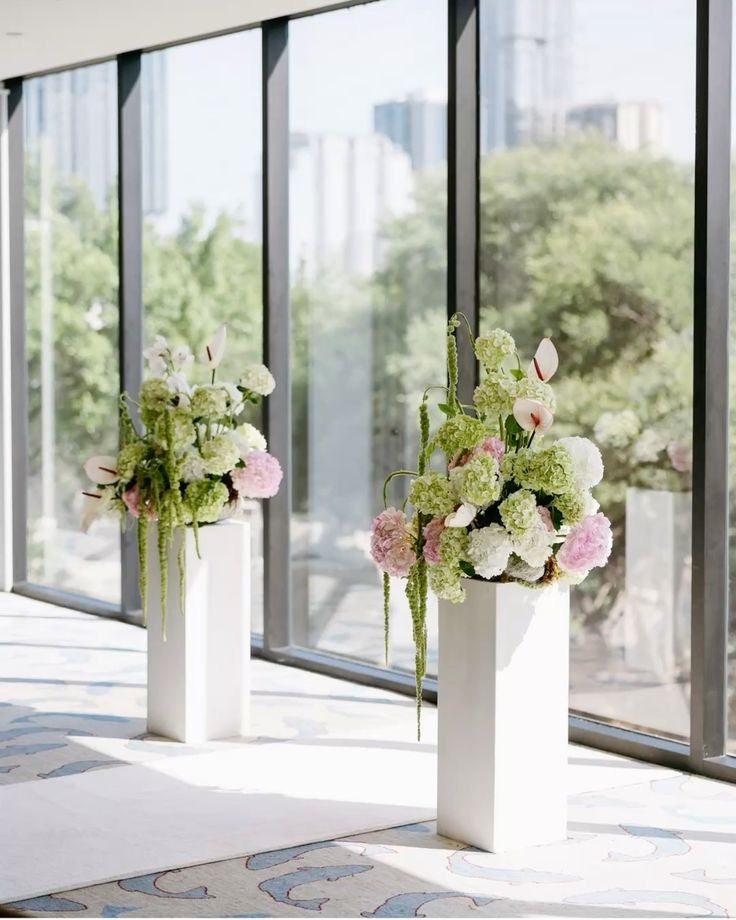 Modern Pink & Green Wedding Flowers