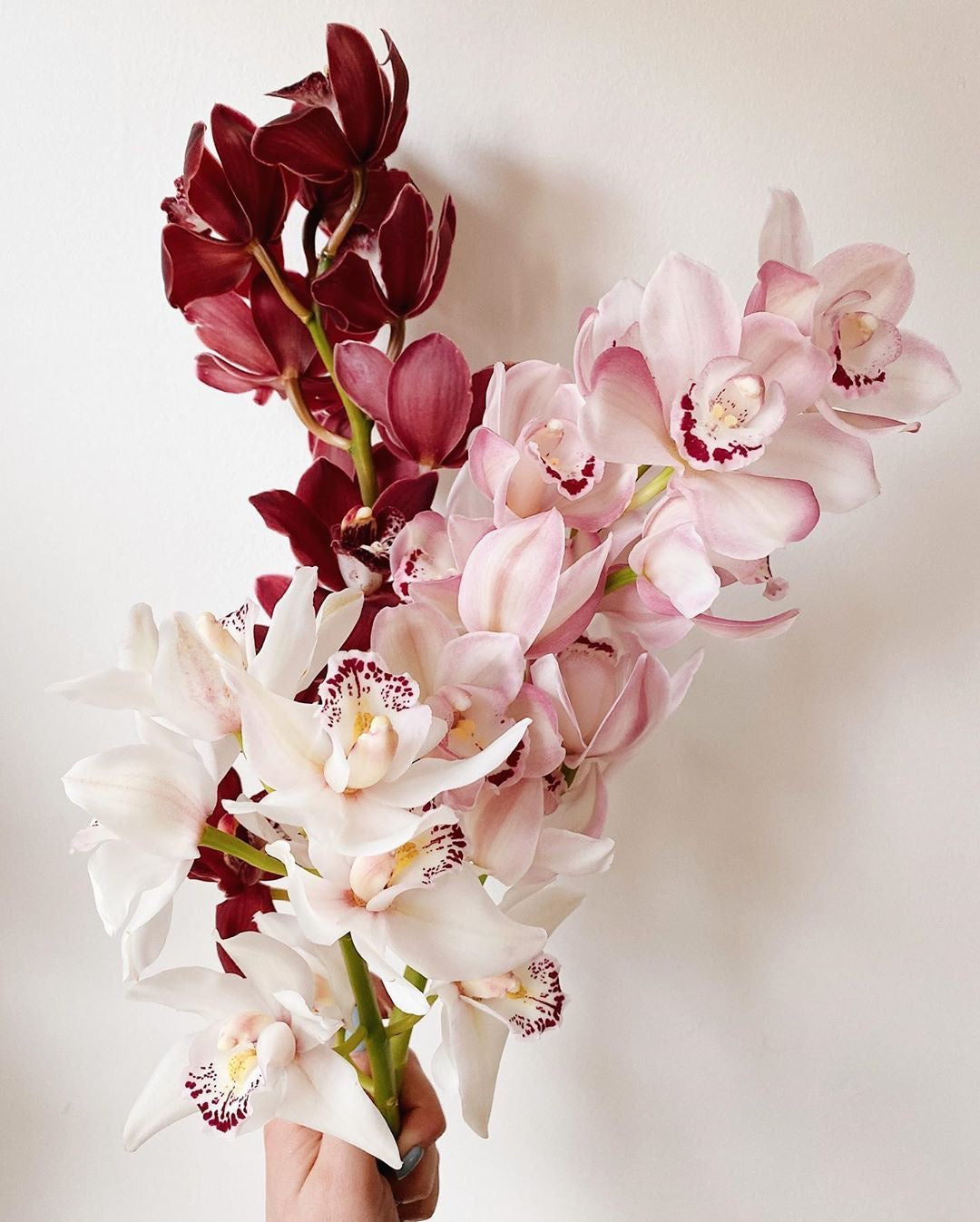 Modern Burgundy and Pink Wedding Flowers