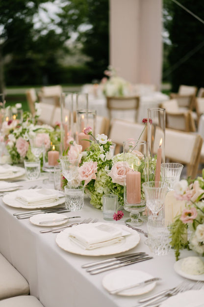 Modern Pink & Green Wedding Flowers