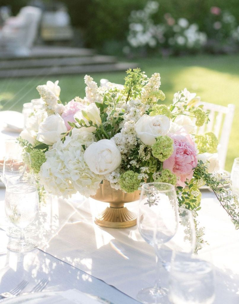 Whimsical Pink & Green Flowers with Greenery