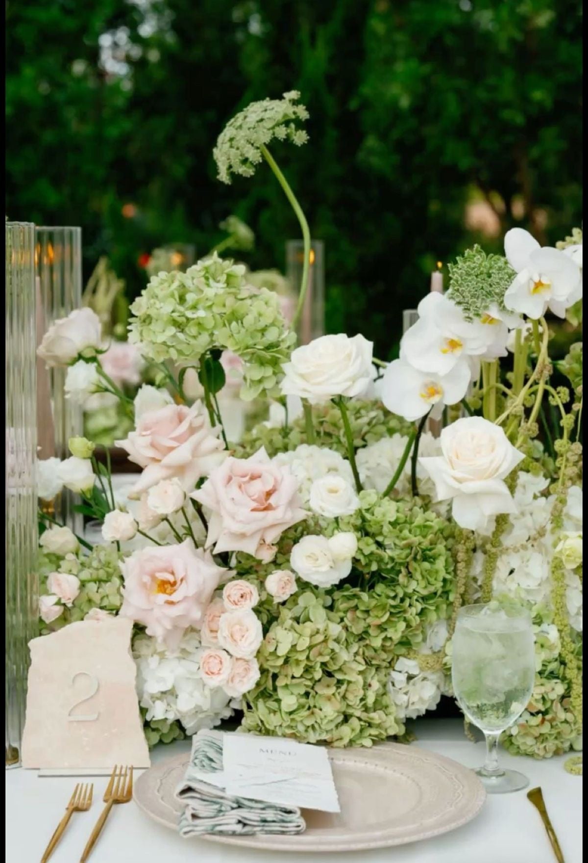 Modern Pink & Green Wedding Flowers