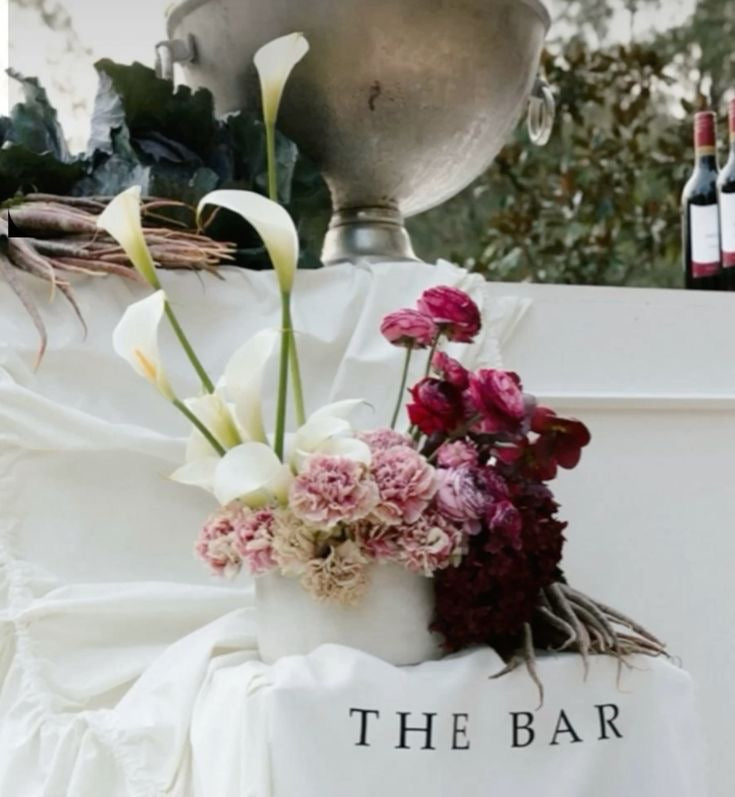 Modern Burgundy and Pink Wedding Flowers