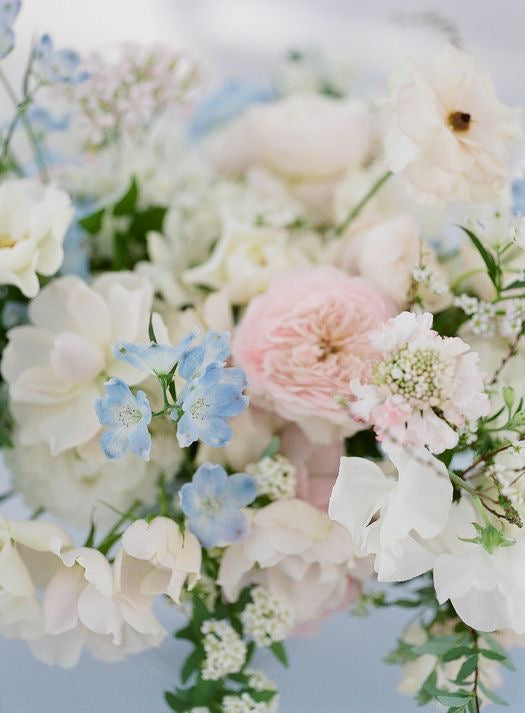Blue, Blush, & White | Wedding Flowers