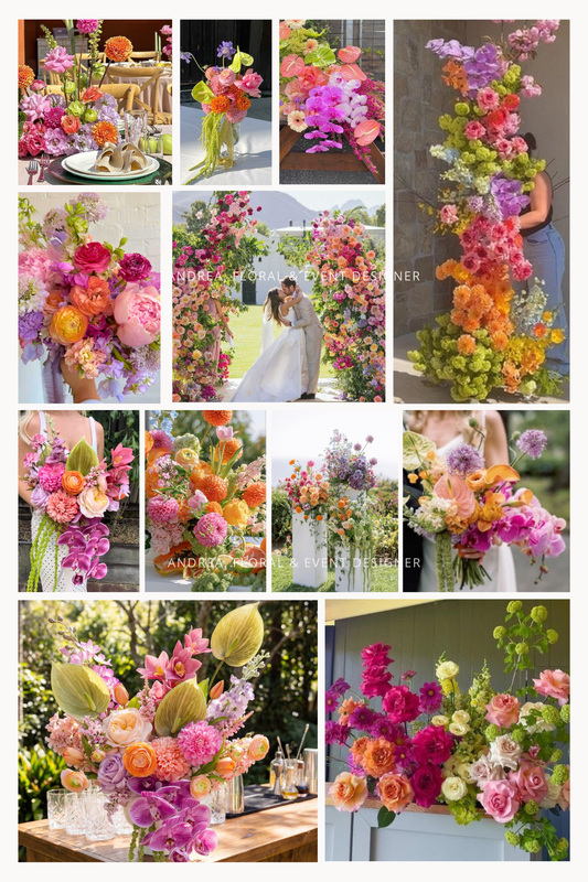 Bright Tropicals: Pink, Orange, Green, Lavender