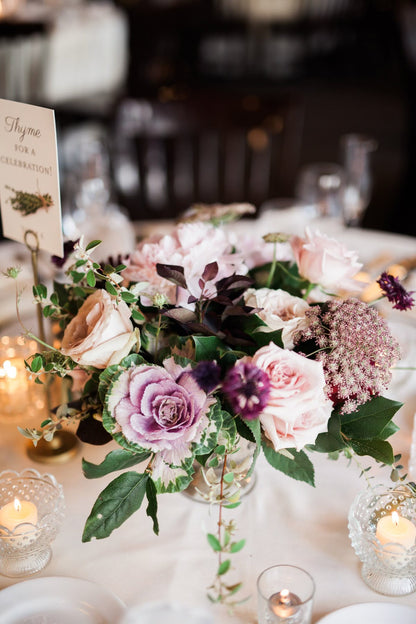 Shades of Purple & Plum Wedding Flowers